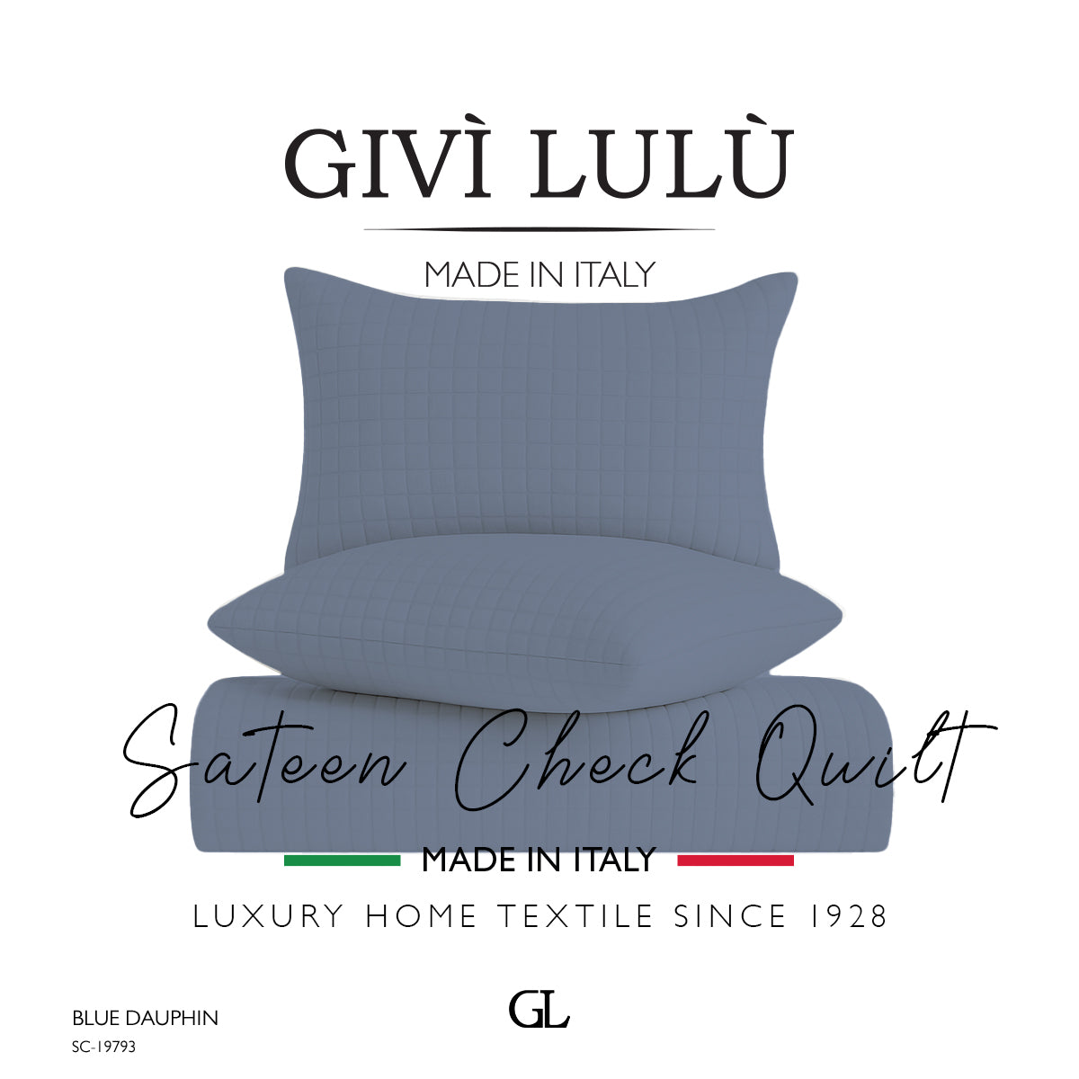 Check Quilt Summer - BLUE DAUPHIN