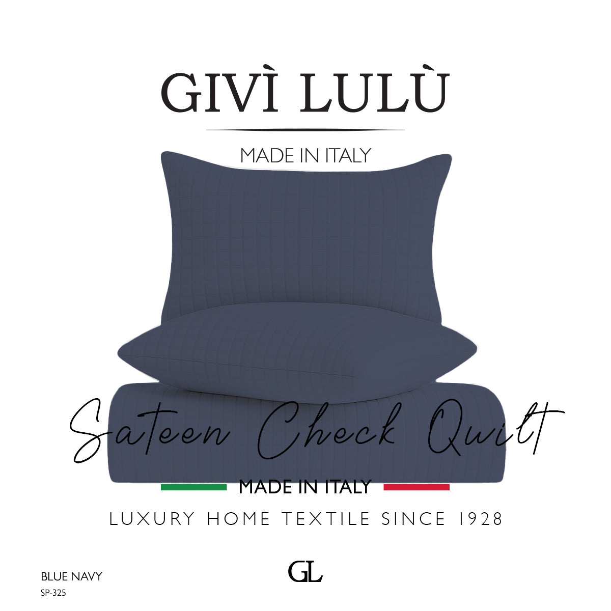 Check Quilt Summer - BLUE NAVY