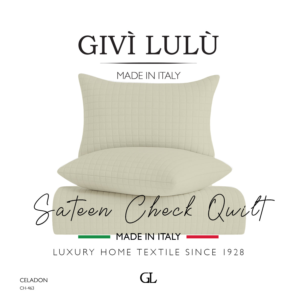 Check Quilt Summer - CELADON