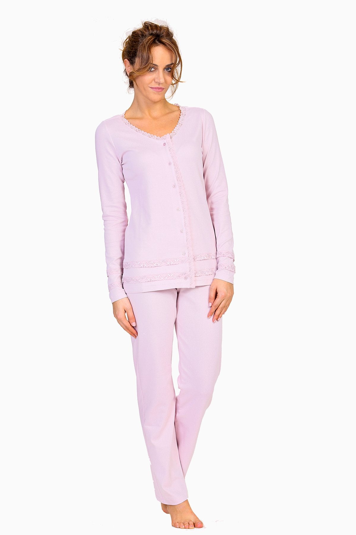 Completo Pigiama Donna Con Maniche Lunghe - Chantal