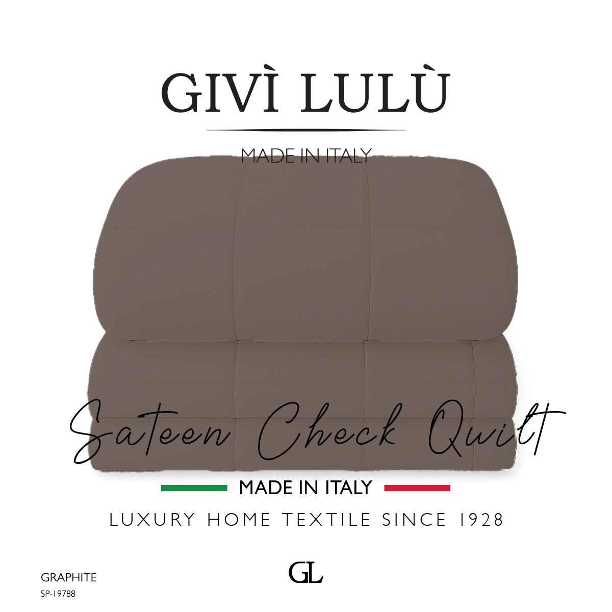 Check Quilt Winter - GRAPHITE