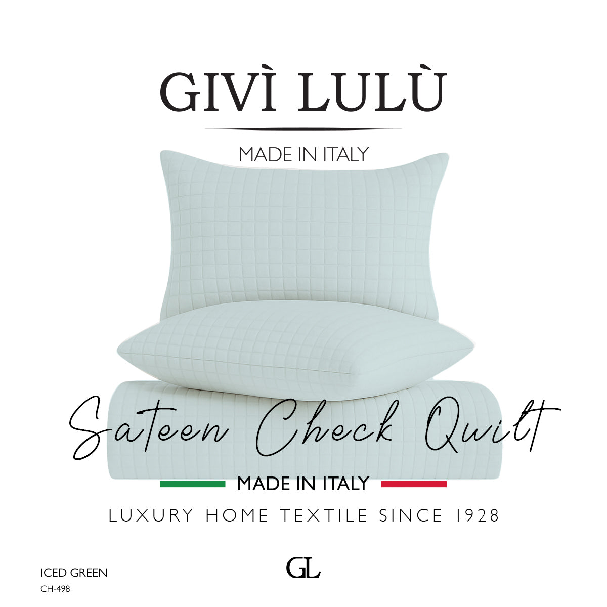 Check Quilt Summer - ICED GREEN