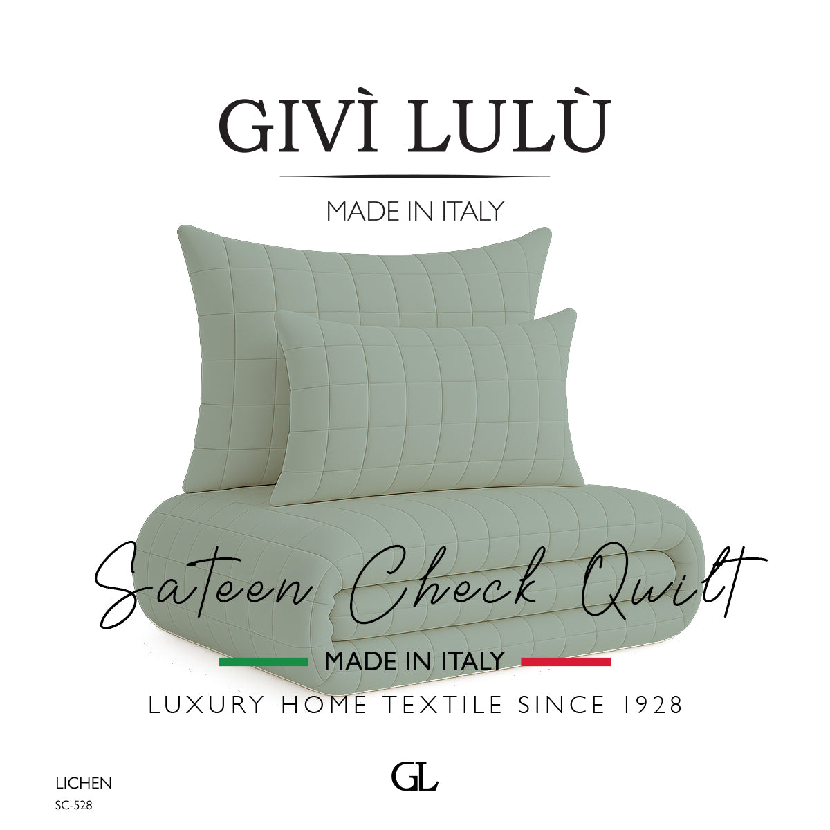 Check Quilt Mid Season - LICHEN