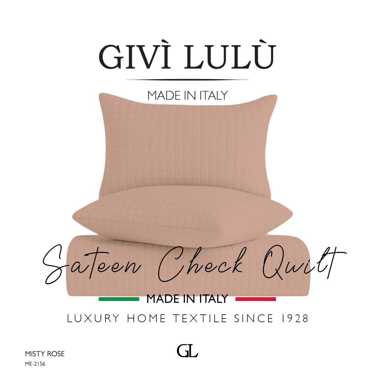 Check Quilt Summer - MISTY ROSE