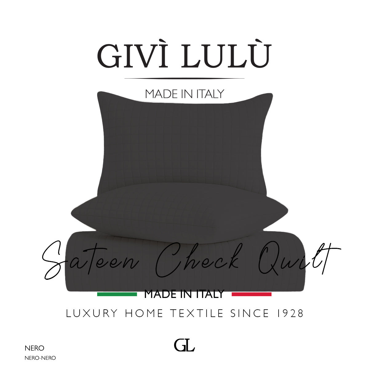 Check Quilt Summer - NERO