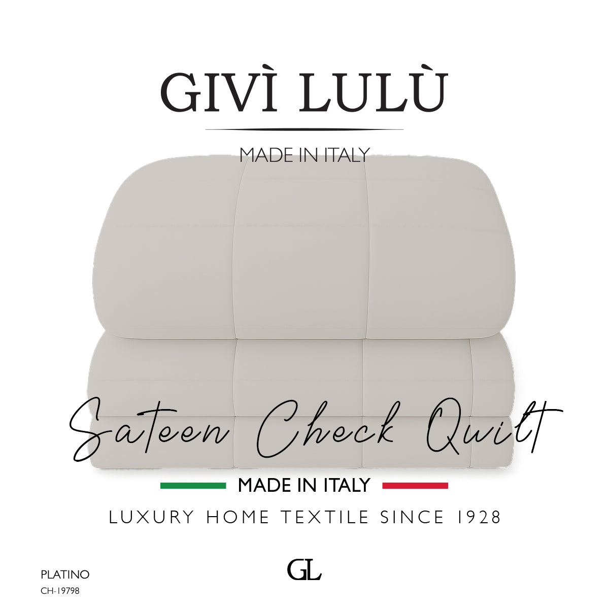 Check Quilt Winter - PLATINO