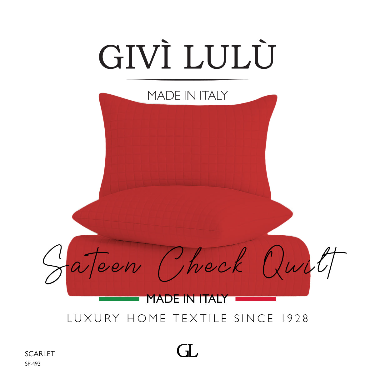 Check Quilt Summer - SCARLET