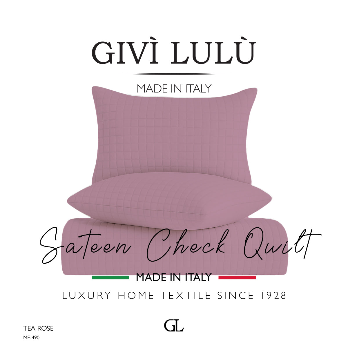Check Quilt Summer - TEA ROSE