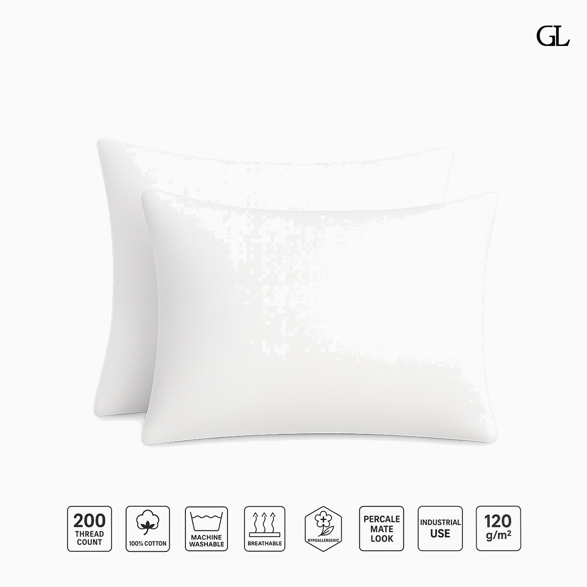 200 Fili Percale Federe Sacchetto