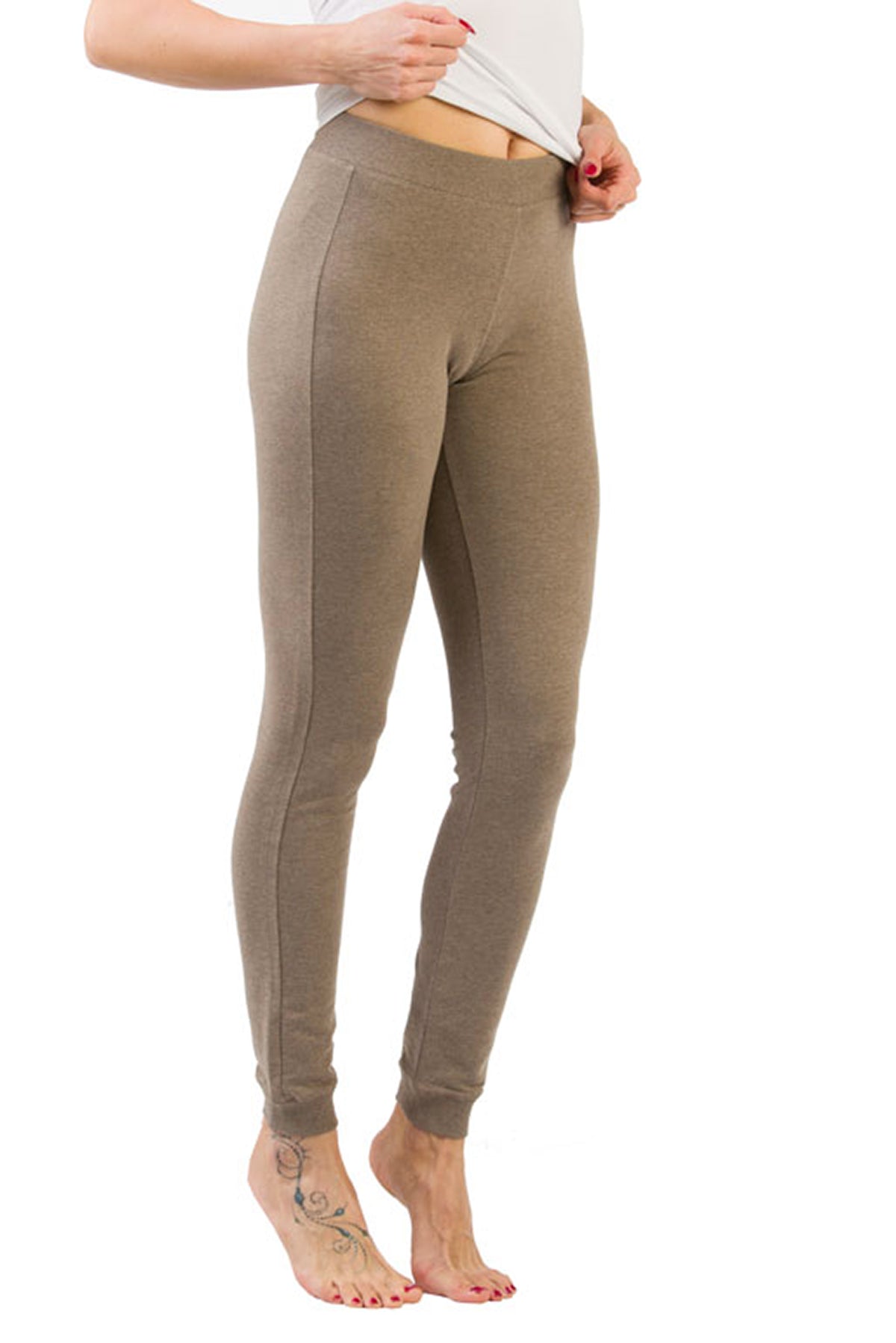 Леггинсы Slim Fit - Niylon - Maroon Melange