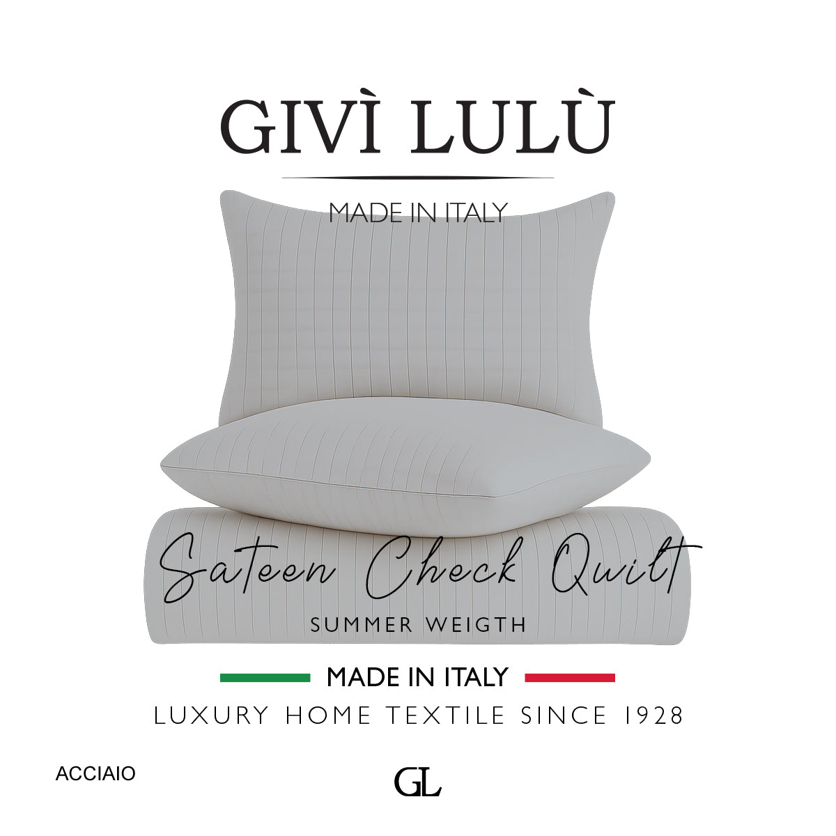Check Quilt Summer - Steel