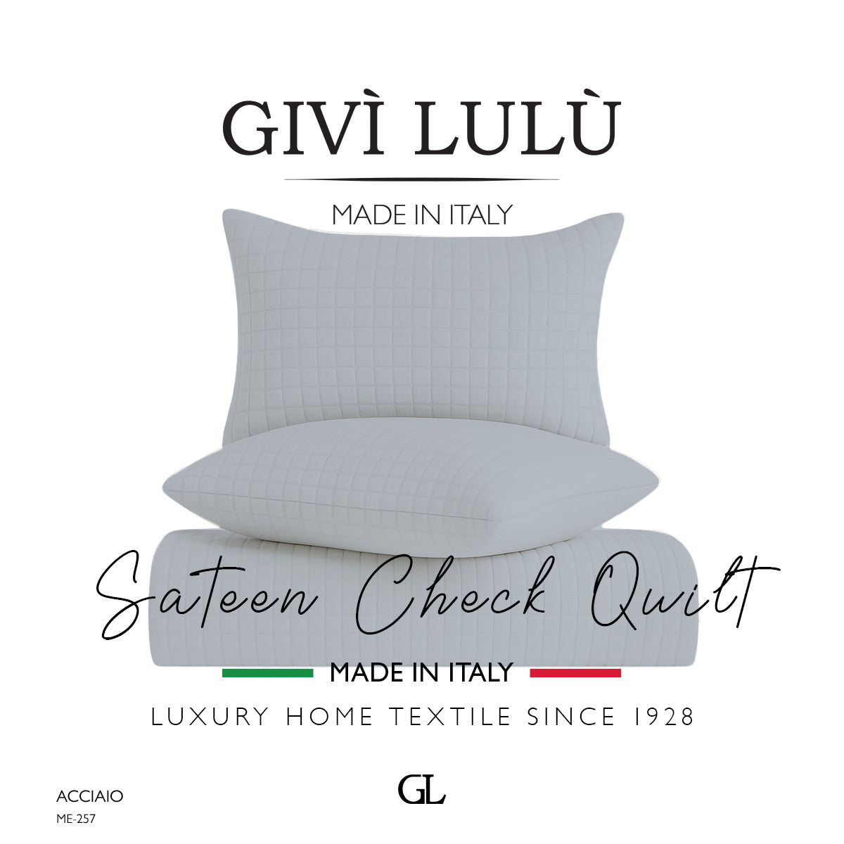 Check Quilt Summer - Acciaio