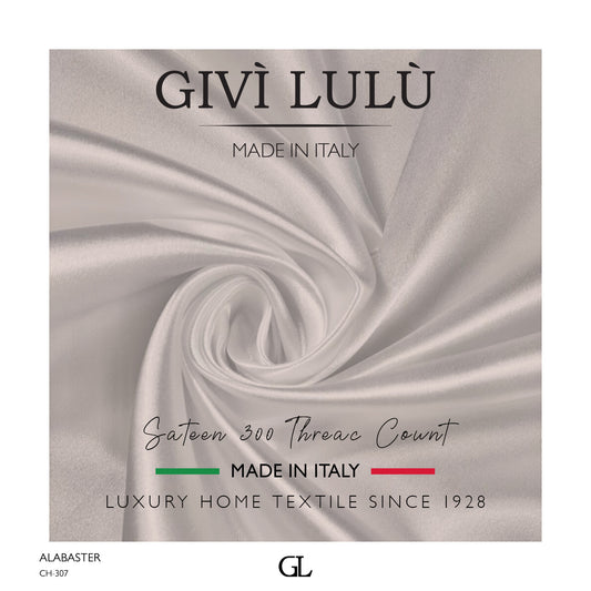 300 Thread Count Sateen Fabrics - Alabaster