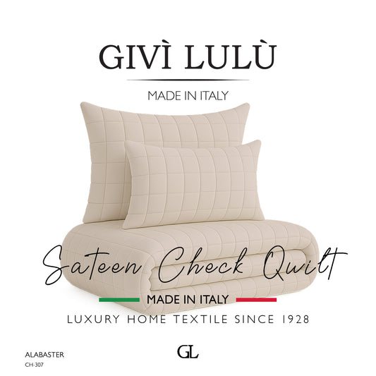 Check Quilt Mid Season - Alabaster