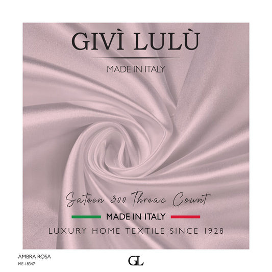 300 Thread Count Sateen Fabrics - ambra rosa