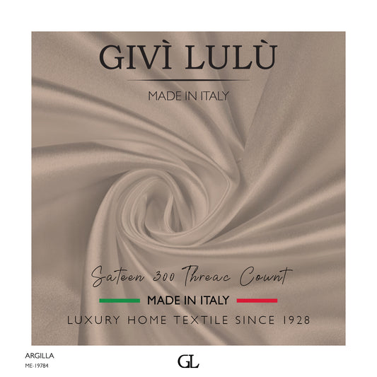 300 Thread Count Sateen Fabrics - ARGILLA
