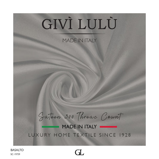 300 Thread Count Sateen Fabrics - BASALTO