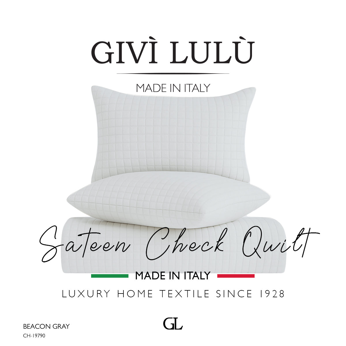 Check Quilt Summer - BEACON GRAY