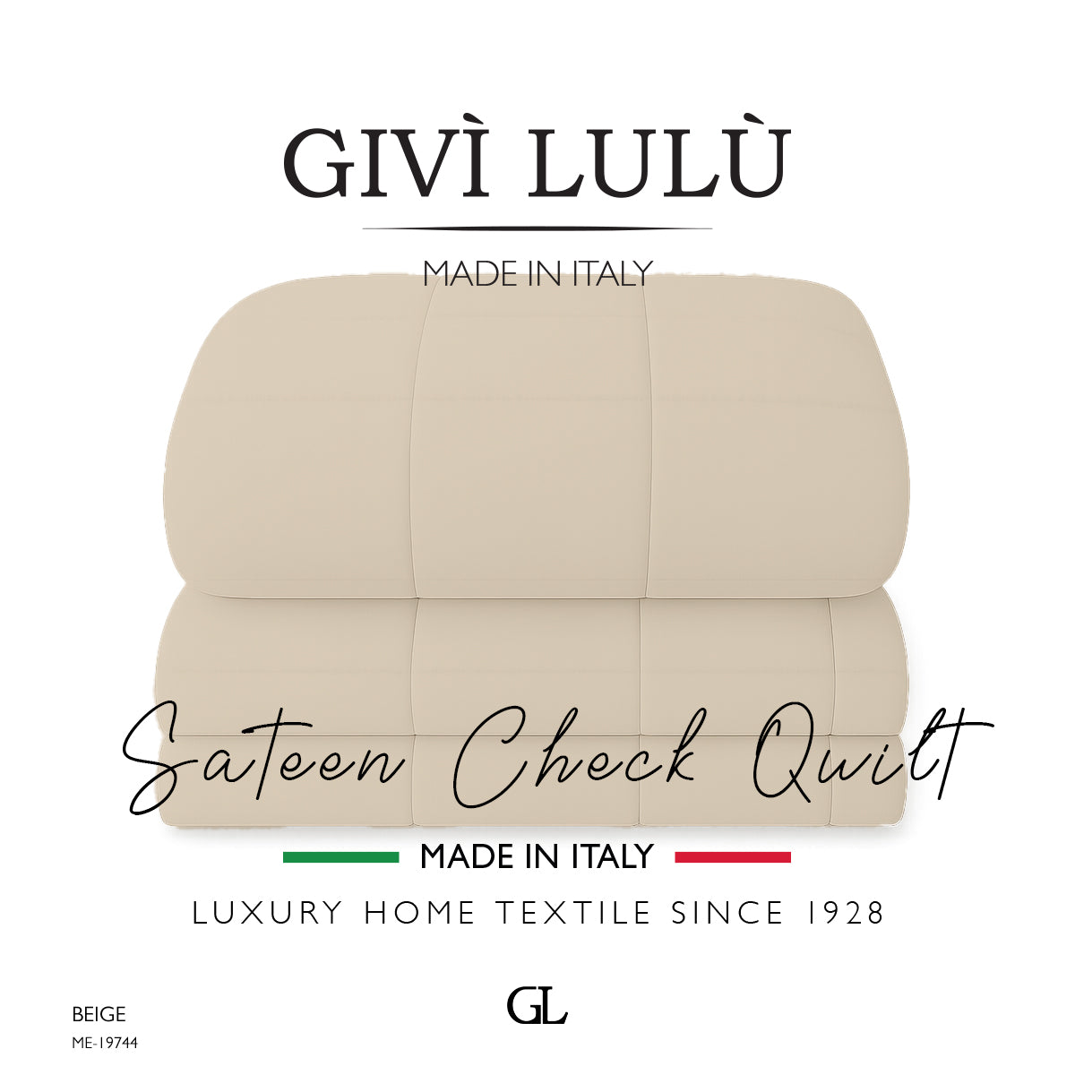 Check Quilt Winter - Beige