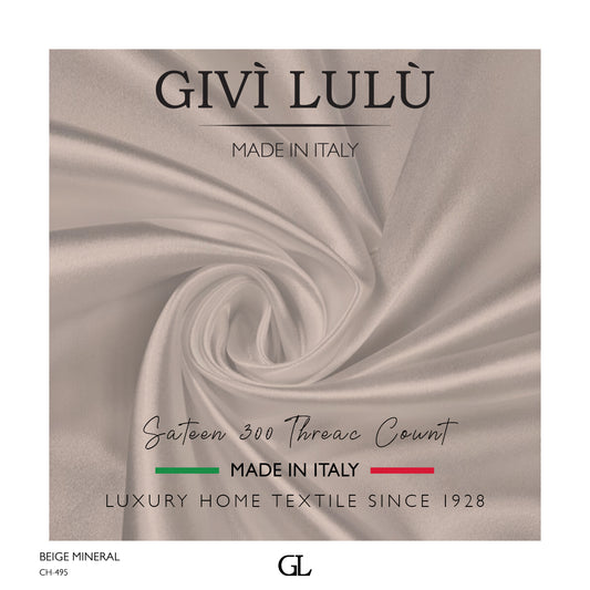 300 Thread Count Sateen Fabrics - BEIGE MINERAL