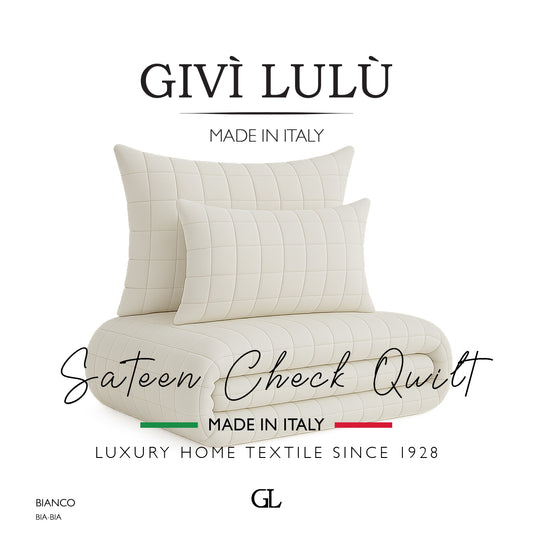 Check Quilt Mid Season - Bianco