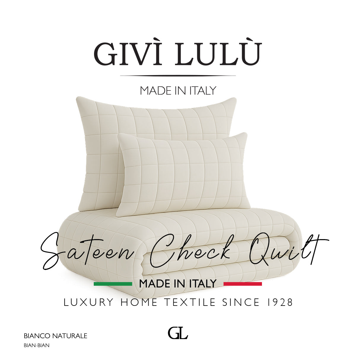 Check Quilt Mid Season - BIANCO NATURALE
