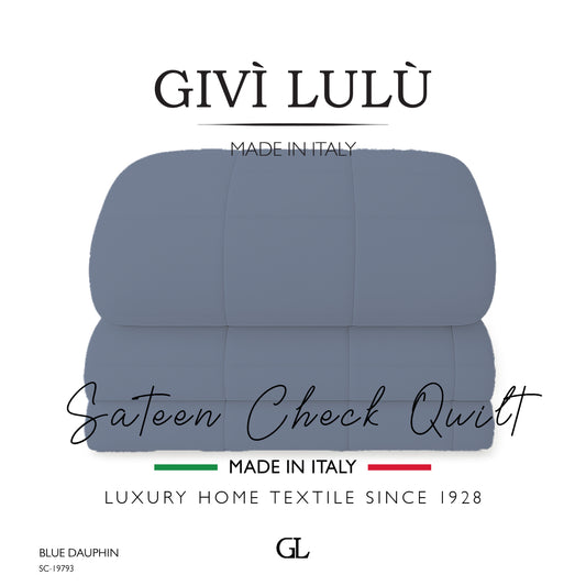 Check Quilt Winter - BLUE DAUPHIN