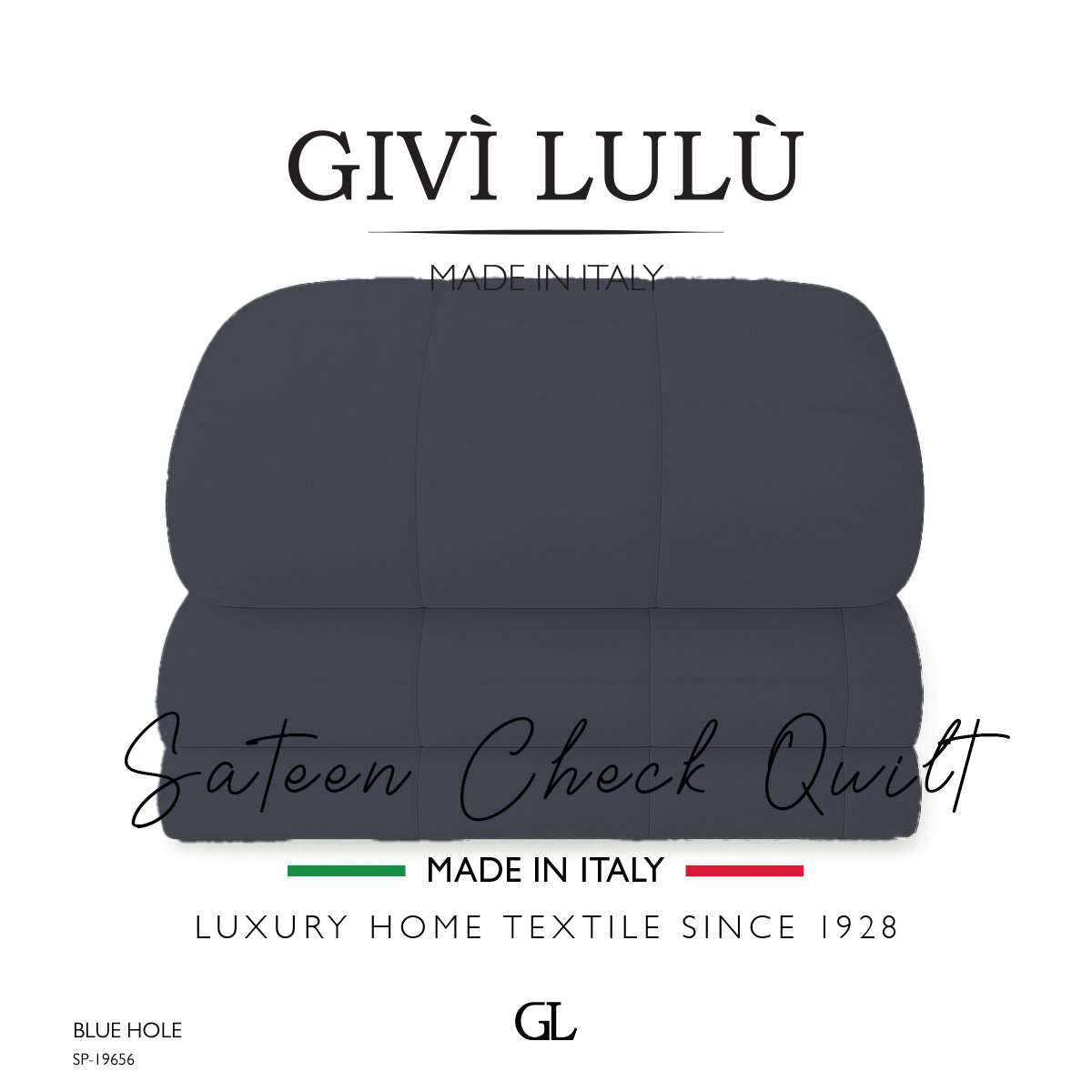 Check Quilt Winter - BLUE HOLE