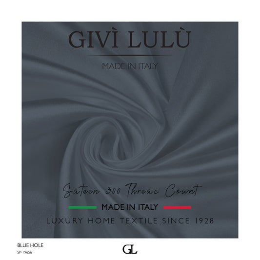 300 Thread Count Sateen Fabrics - BLUE HOLE