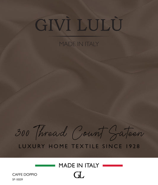 300 Thread Count Sateen Fabrics - caffe doppio