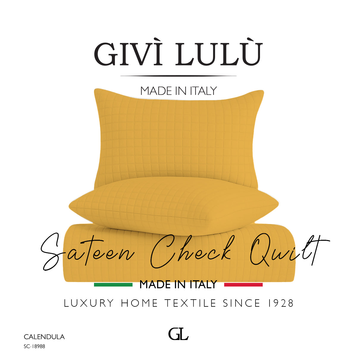 Check Quilt Summer - CALENDULA