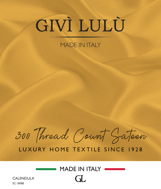300 Thread Count Sateen Fabrics - CALENDULA