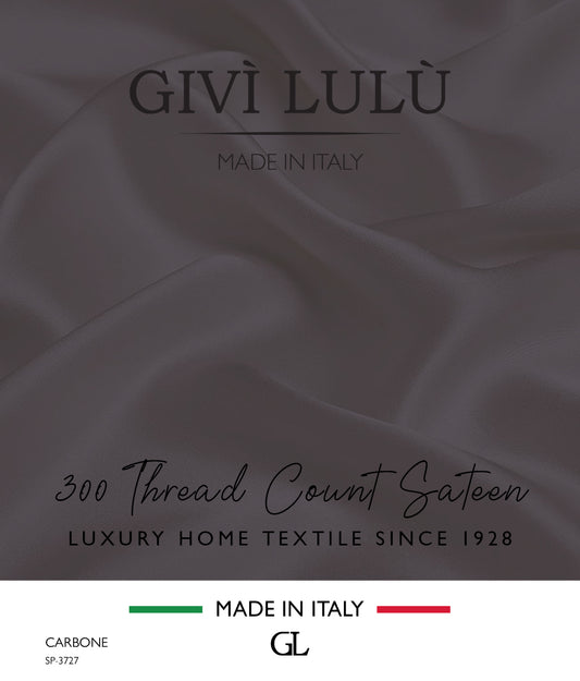 300 Thread Count Sateen Fabrics - CARBONE