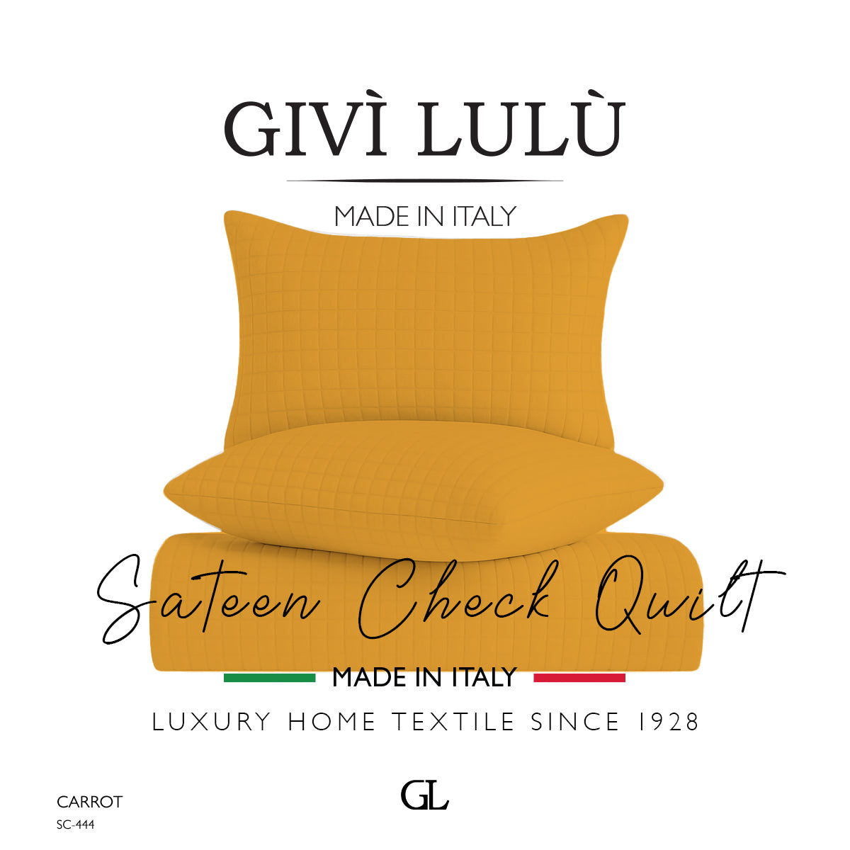 Check Quilt Summer - CARROT