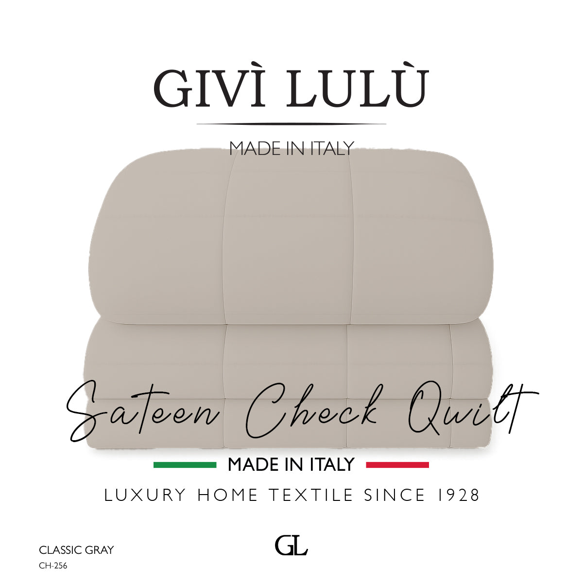 Check Quilt Winter - CLASSIC GRAY