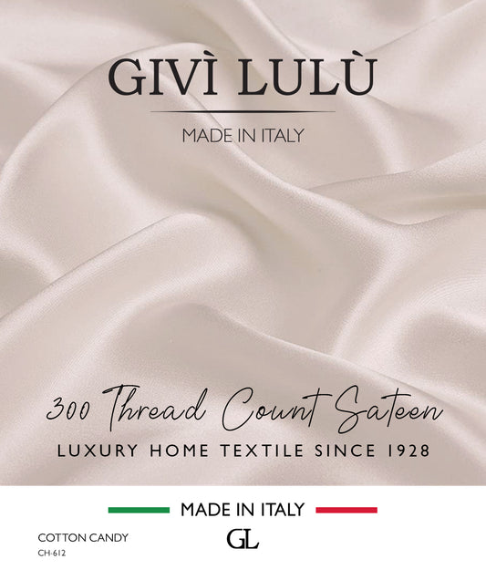 300 Thread Count Sateen Fabrics - COTTON CANDY