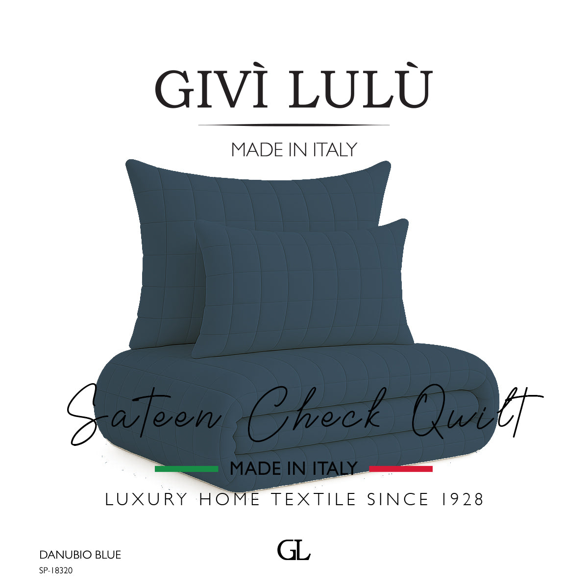 Check Quilt Mid Season - DANUBIO BLUE