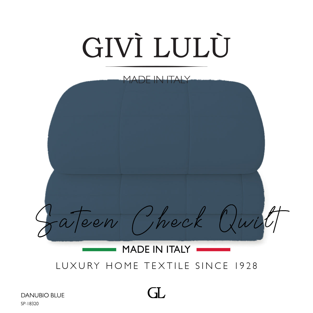 Check Quilt Winter - DANUBIO BLUE