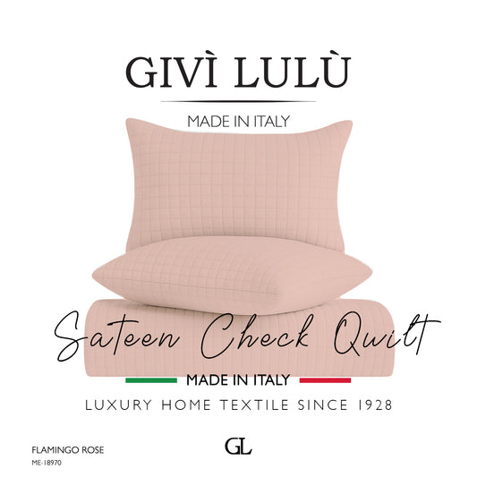 Check Quilt Summer - FLAMINGO ROSE