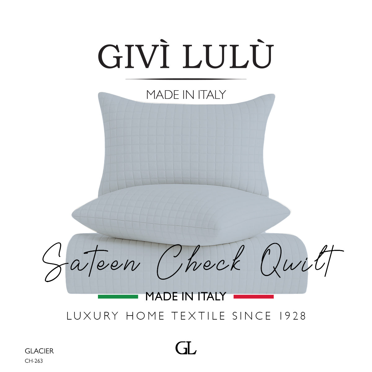 Check Quilt Summer - GLACIER