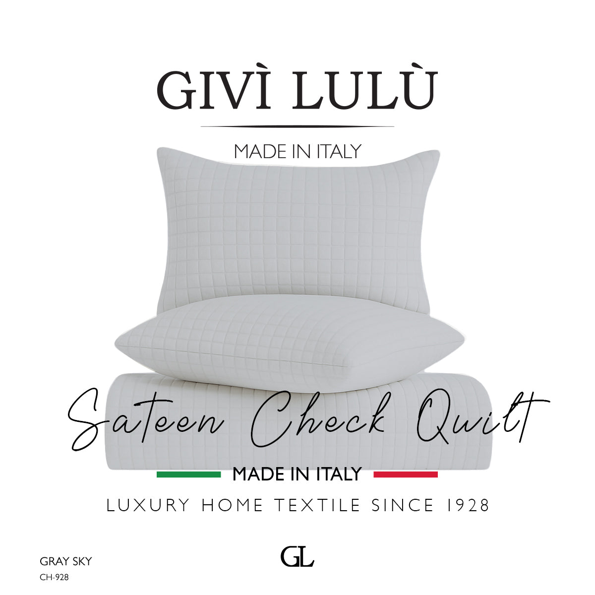 Check Quilt Summer - GRAY SKY