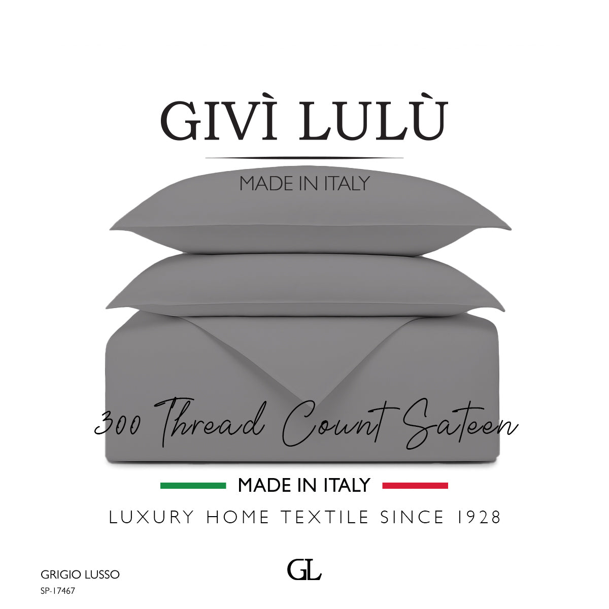 Solid 300 Thread Count - grigio lusso