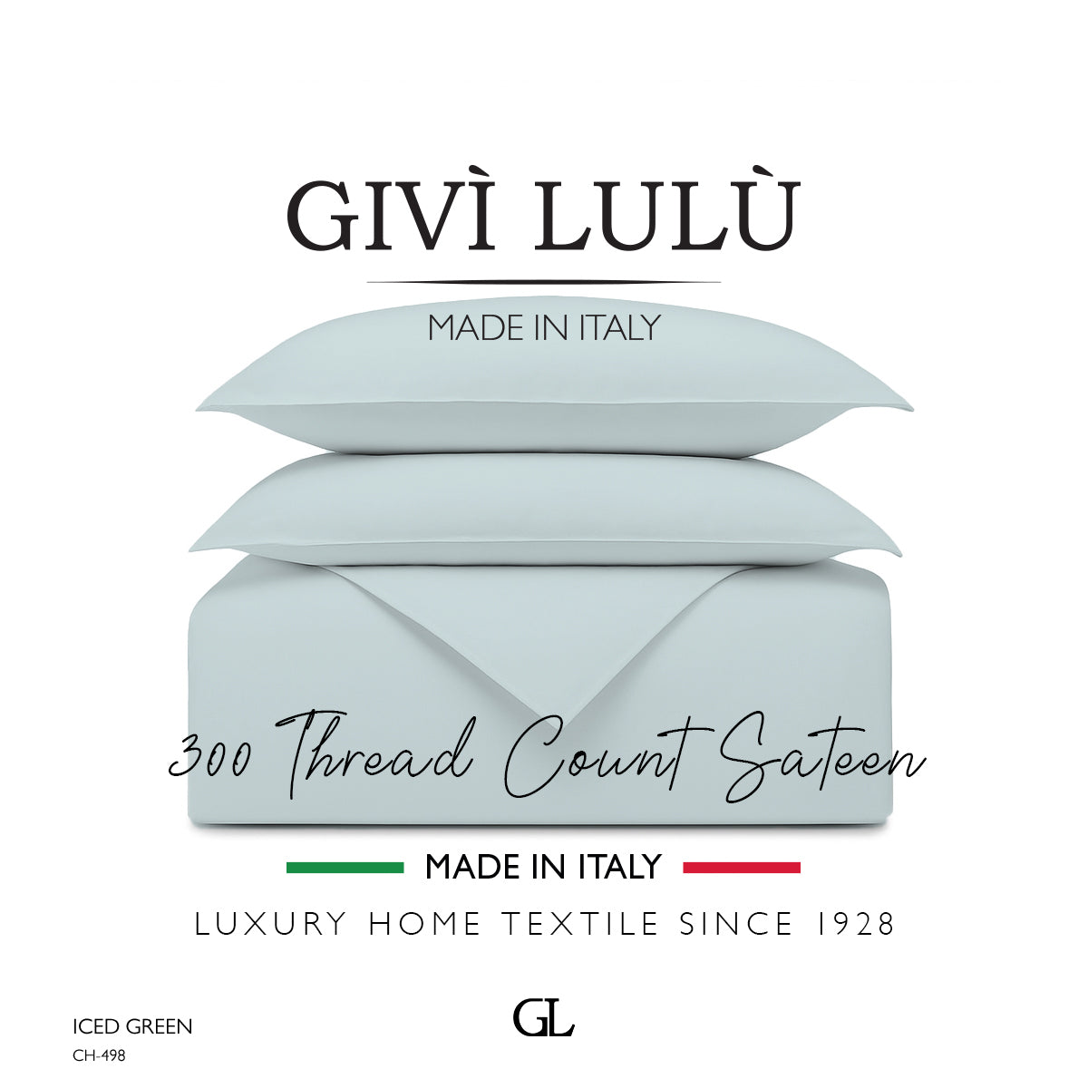 Solid 300 Thread Count - iced green