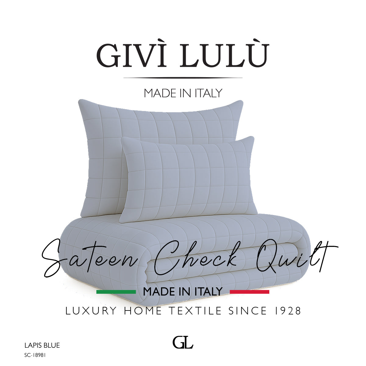 Check Quilt Mid Season - LAPIS BLUE