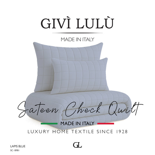 Check Quilt Mid Season - LAPIS BLUE
