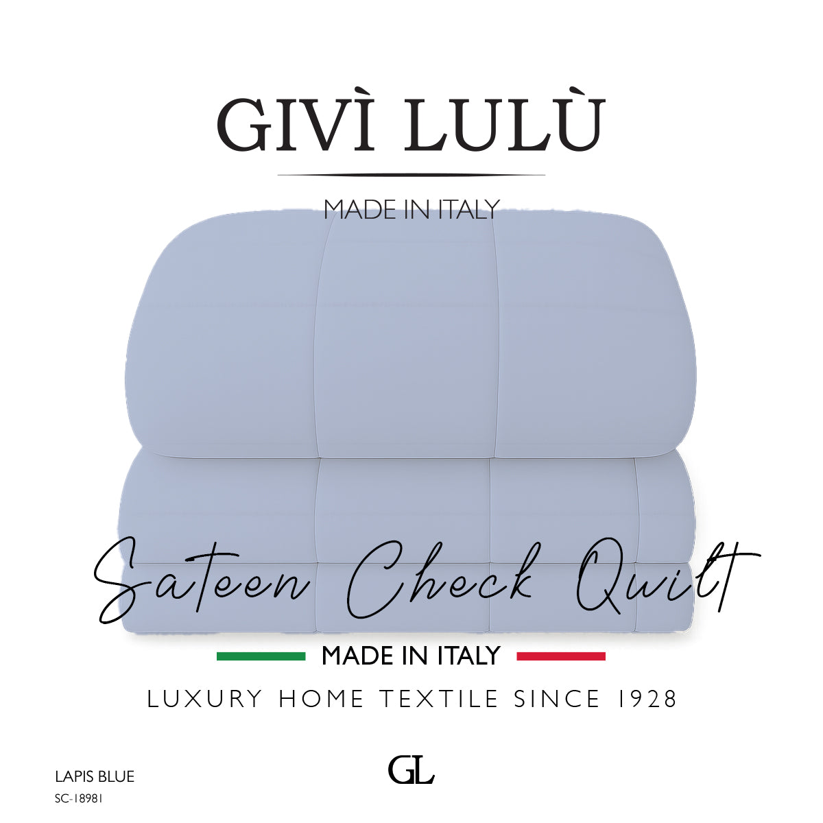 Check Quilt Winter - LAPIS BLUE