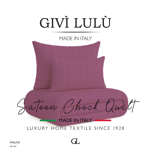 Check Quilt Mid Season - MAUVE