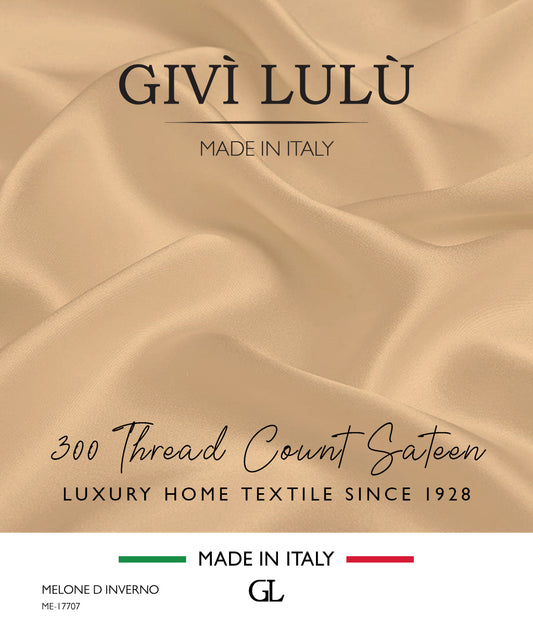 300 Thread Count Sateen Fabrics - MELONE D INVERNO