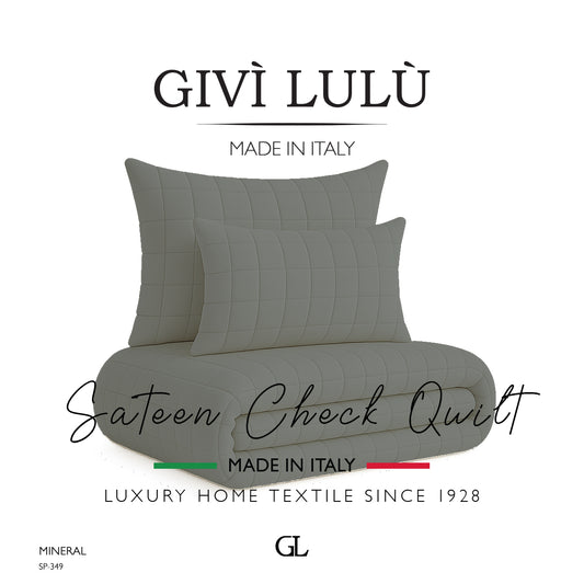Check Quilt Mid Season - MINERAL