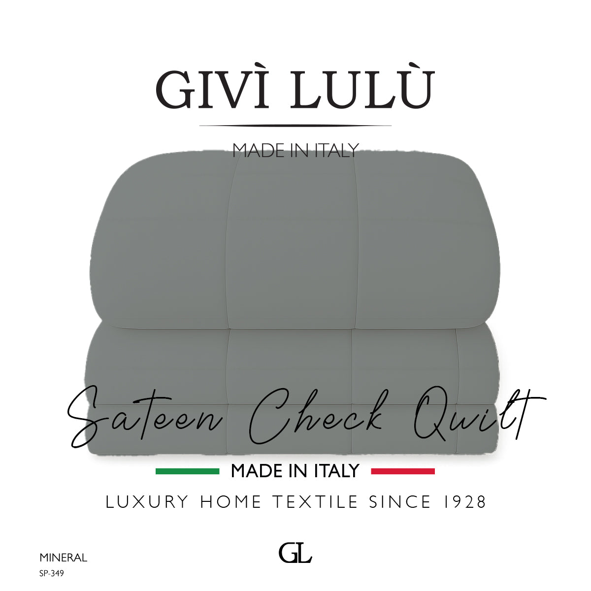 Check Quilt Winter - MINERAL